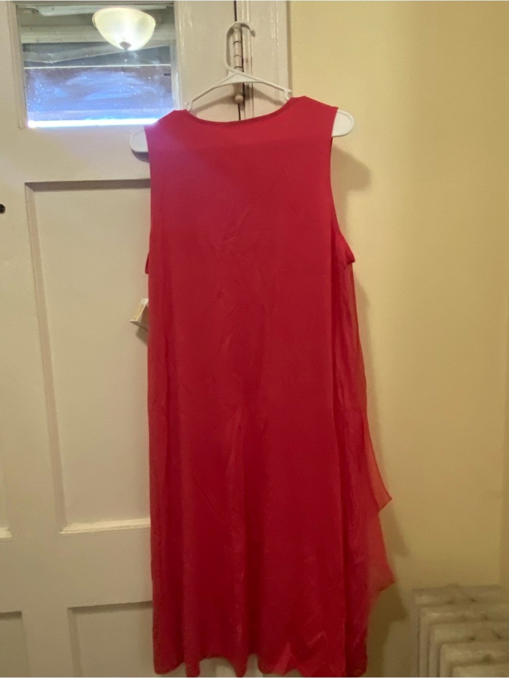 Soft Surroundings Red Sleeveless Flowing Midi Dress